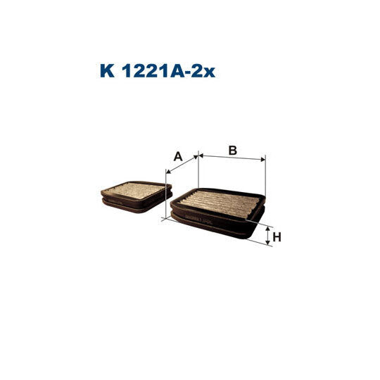 K 1221A-2X Filter, interior air