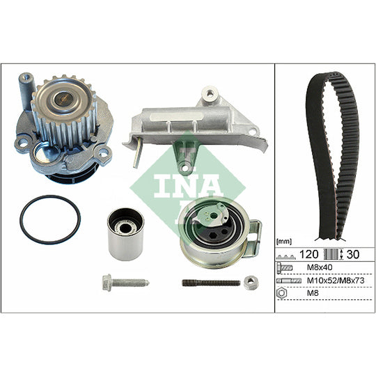 530 0177 30 Water Pump & Timing Belt Set