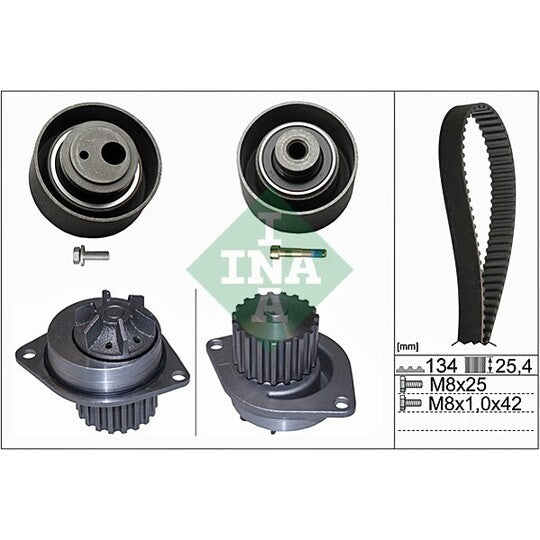 530 0055 30 Water Pump & Timing Belt Set