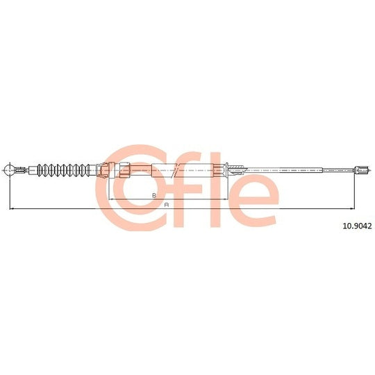 10.9042 Cable, parking brake