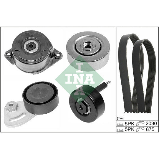529 0253 10 V-Ribbed Belt Set