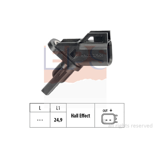 1.960.001 Sensor, wheel speed