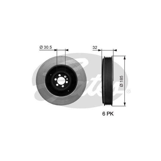 TVD1042 Belt Pulley, crankshaft