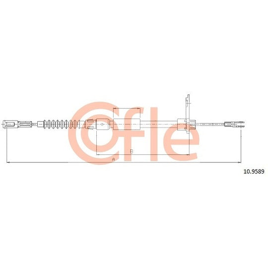 10.9589 Cable, parking brake