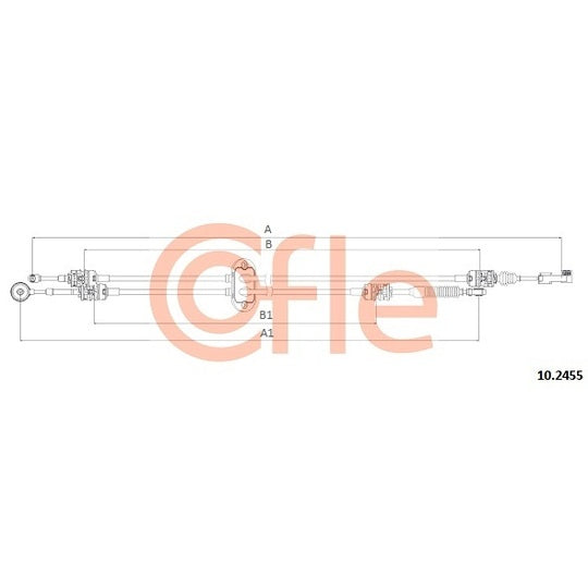 10.2455 Cable, manual transmission
