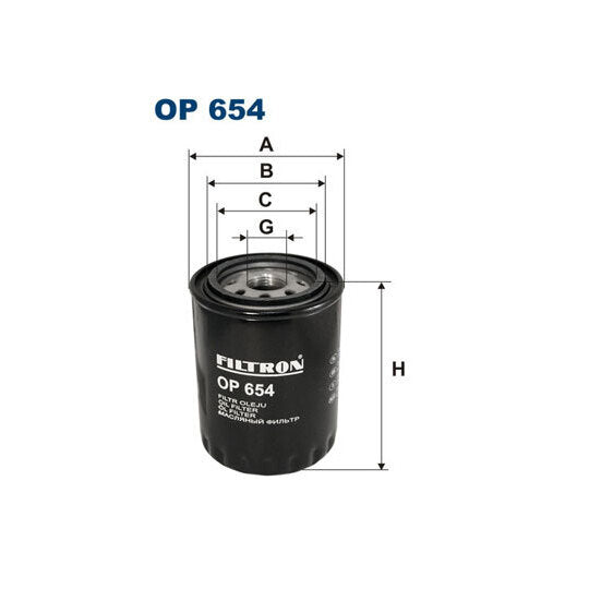 OP 654 Oil filter