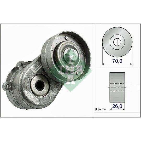 534 0448 10 Tensioner Lever, v-ribbed belt