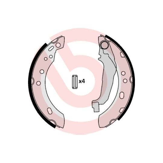 S 56 507 Brake Shoe Set