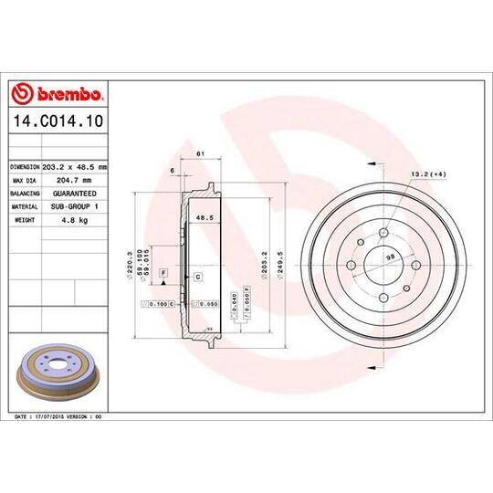 14.C014.10 Brake Drum