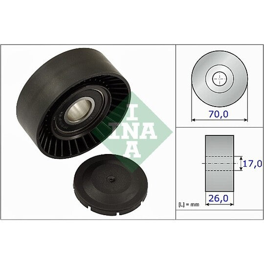531 0891 10 Tensioner Pulley, v-ribbed belt