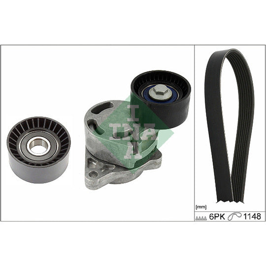 529 0407 10 V-Ribbed Belt Set