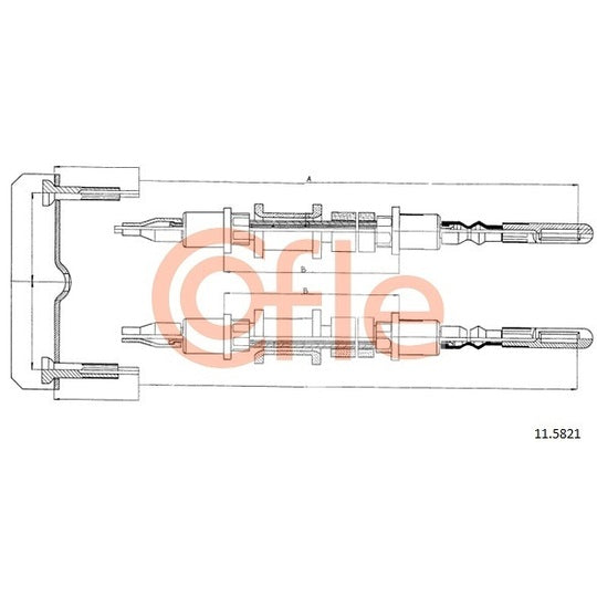 11.5821 Cable, parking brake