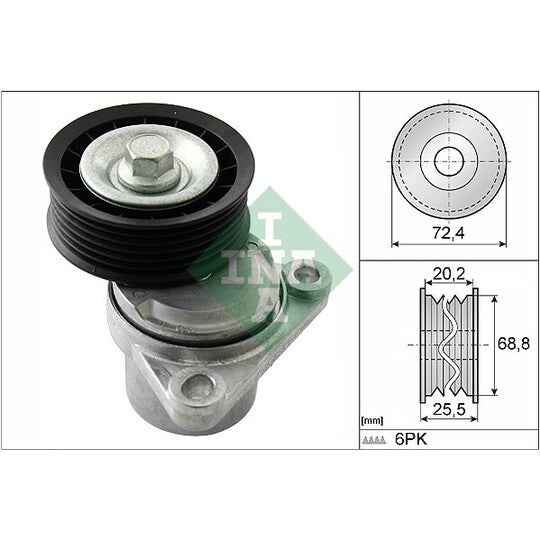 534 0326 10 Tensioner Lever, v-ribbed belt