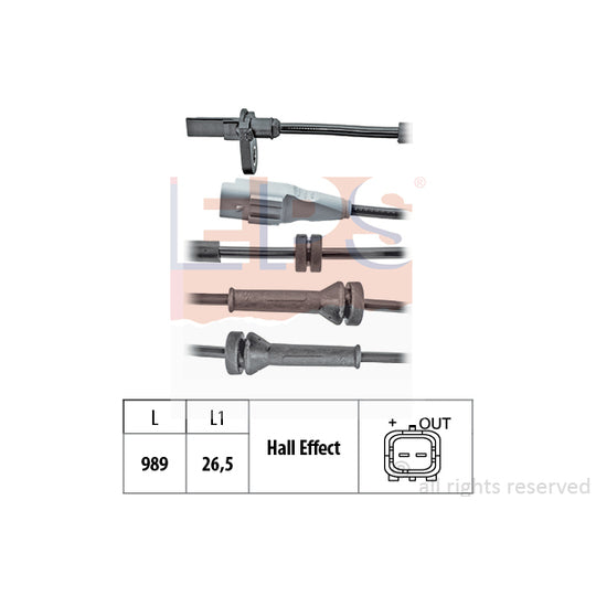 1.960.096 Sensor, wheel speed