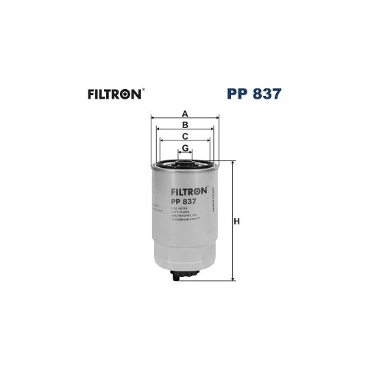 PP 837 Fuel filter