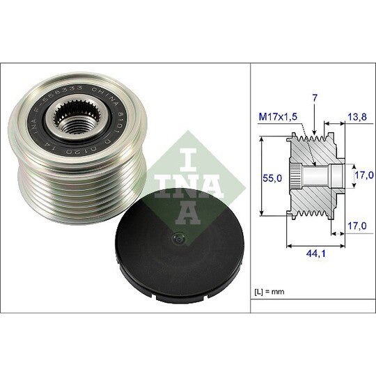 535 0167 10 Alternator Freewheel Clutch