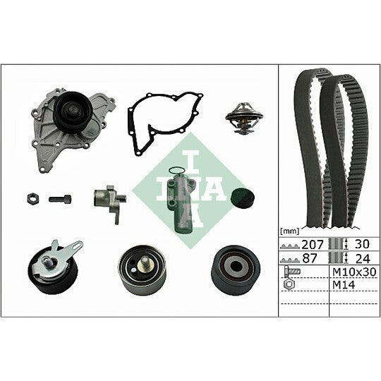 530 0539 30 Water Pump & Timing Belt Set