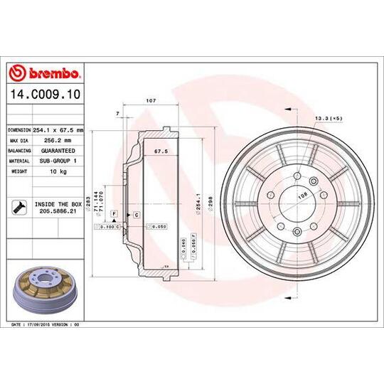 14.C009.10 Brake Drum