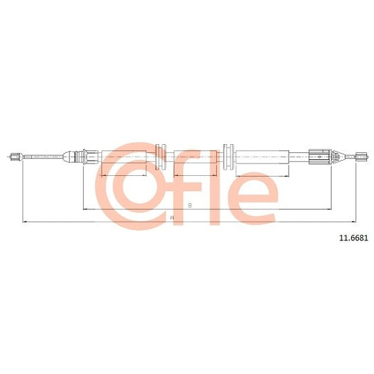 11.6681 Cable, parking brake