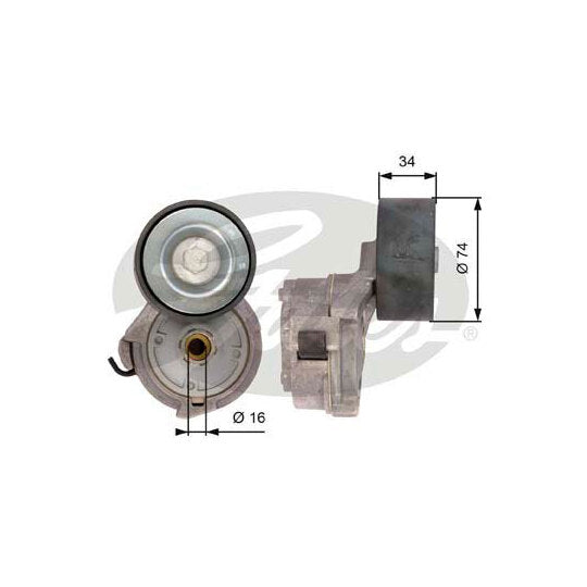 T38559 Belt Tensioner, v-ribbed belt