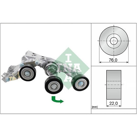 534 0338 10 Tensioner Lever, v-ribbed belt