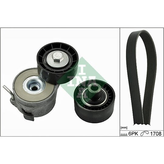 529 0046 10 V-Ribbed Belt Set