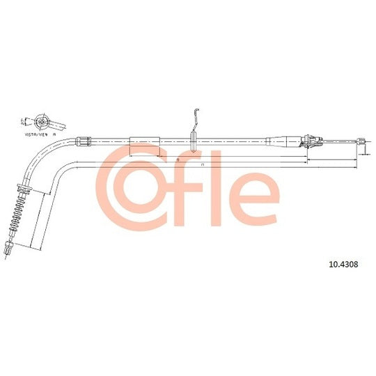 10.4308 Cable, parking brake