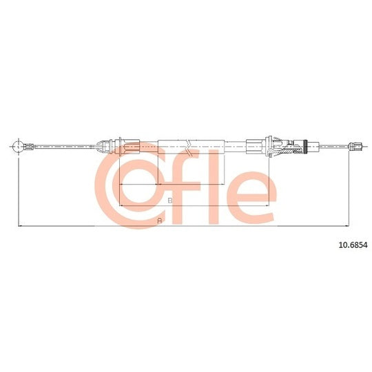 10.6854 Cable, parking brake