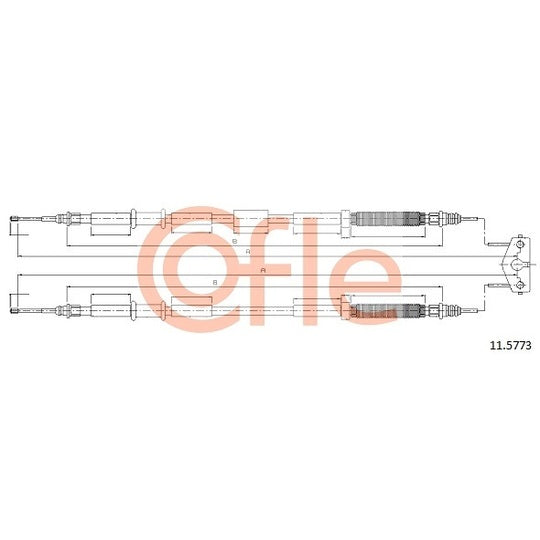 11.5773 Cable, parking brake