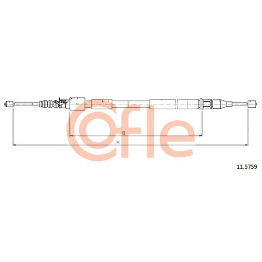 11.5759 Cable, parking brake