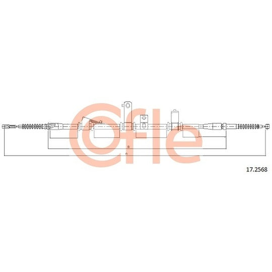 17.2568 Cable, parking brake