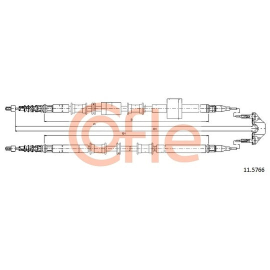 11.5766 Cable, parking brake
