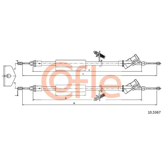 10.5367 Cable, parking brake