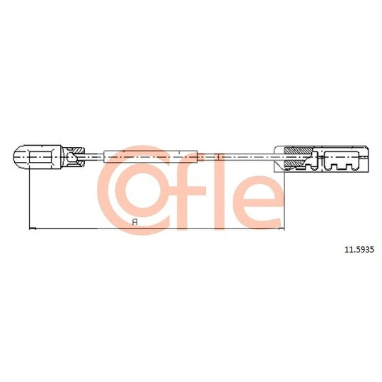 11.5935 Cable, parking brake