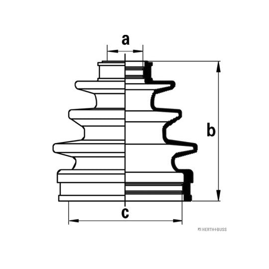 J2862000 Bellow Set, drive shaft