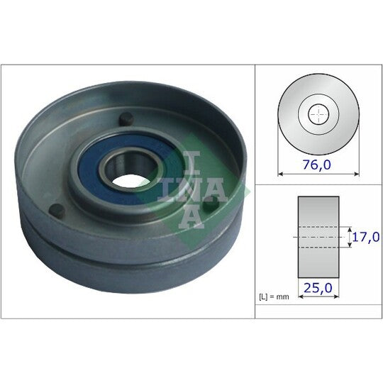 531 0751 30 Tensioner Pulley, v-ribbed belt