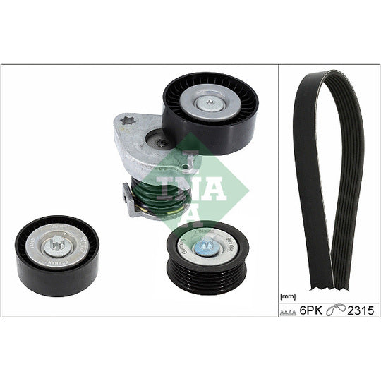 529 0444 10 V-Ribbed Belt Set