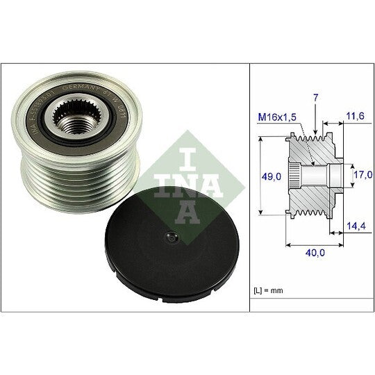 535 0254 10 Alternator Freewheel Clutch