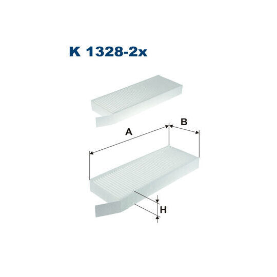 K 1328-2x Filter, interior air