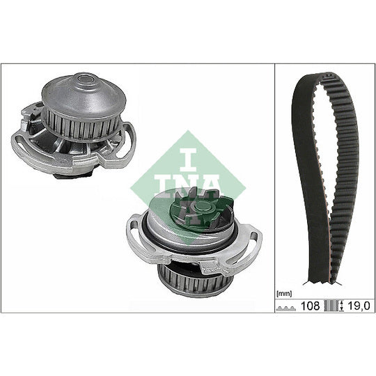 530 0717 30 Water Pump & Timing Belt Set