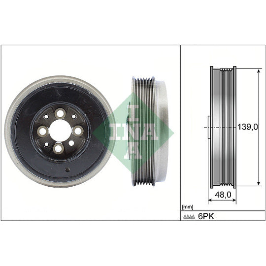 544 0065 10 Belt Pulley, crankshaft