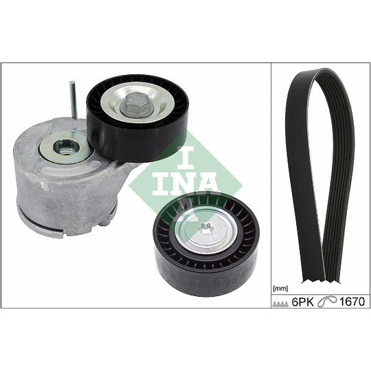 529 0380 10 V-Ribbed Belt Set