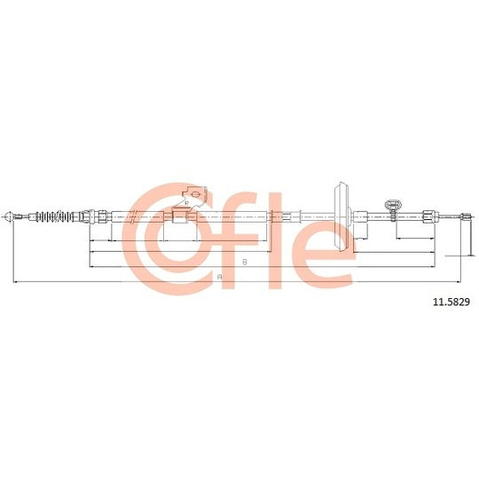 11.5829 Cable, parking brake