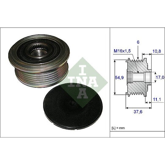 535 0123 10 Alternator Freewheel Clutch