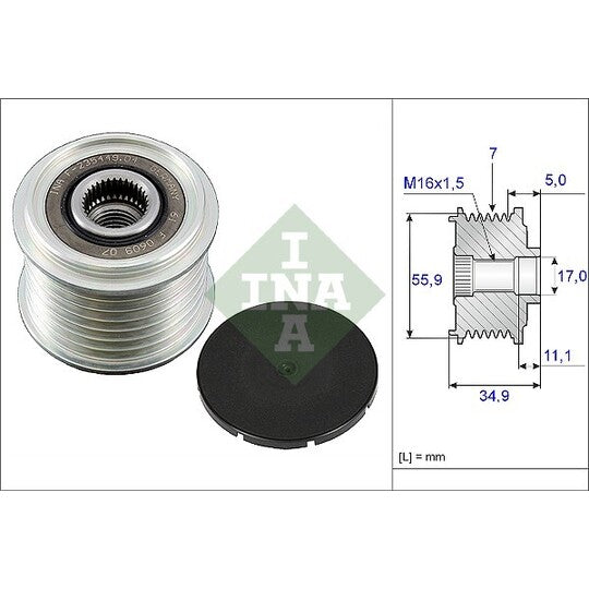 535 0083 10 Alternator Freewheel Clutch