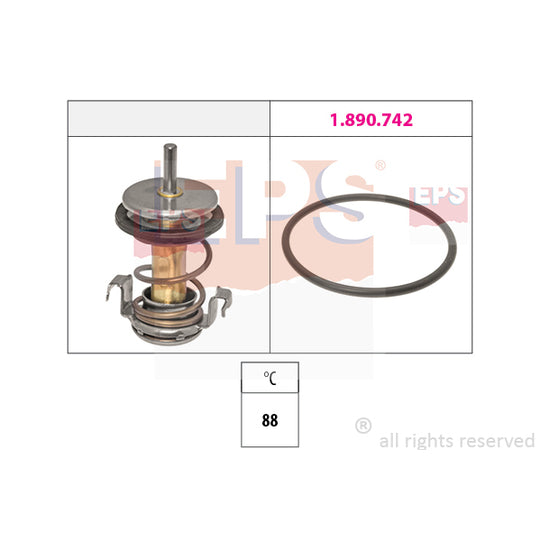 1.880.990 Thermostat, coolant