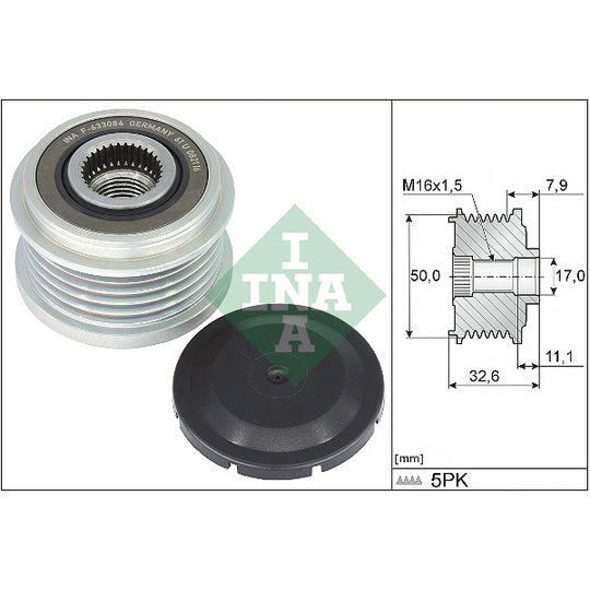 535 0359 10 Alternator Freewheel Clutch