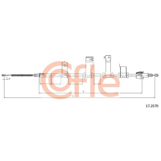 17.2570 Cable, parking brake