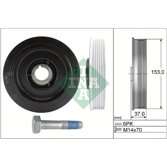 544 0058 20 Belt Pulley Set, crankshaft