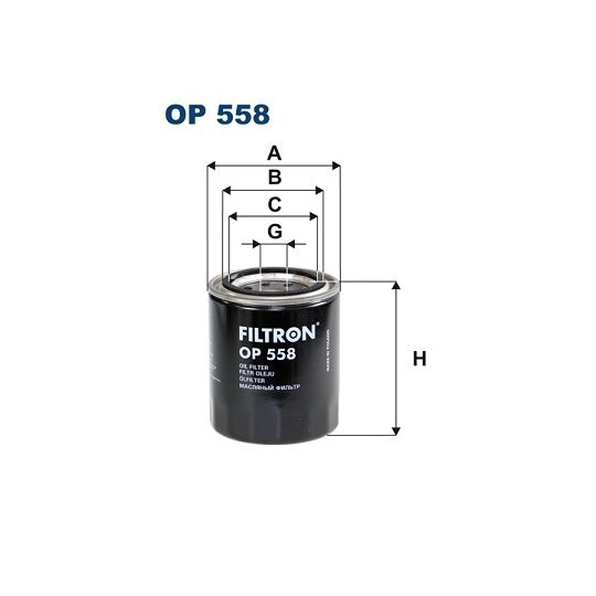 OP 558 Oil filter